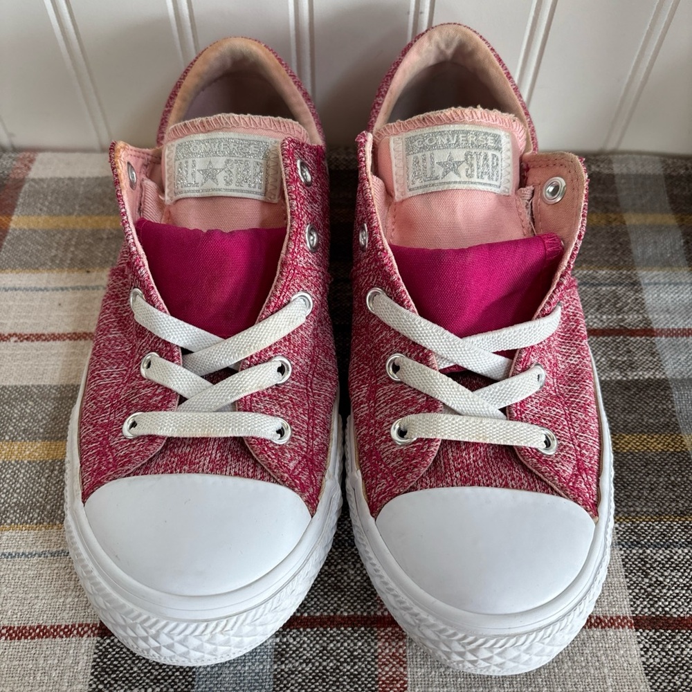 Converse Kids Red and White Sneakers